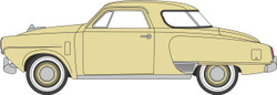 Oxford 1950 Studebaker Champion Starlight Coupe Tulip Cream OD87SC50001 HO Gauge
