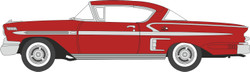 Oxford 1958 Chevrolet Impala Sports Coupe Rio Red OD87CIS58003 HO Gauge