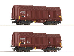 Roco DR Shimmns Telescopic Covered Wagon Set (2) IV RC6680009 TT Gauge