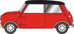 Oxford Austin Mini Cooper Tartan Red/Black OD76MN012 OO Gauge