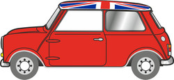 Oxford Mini Tartan Red/Union Jack OD120MN001 TT Gauge