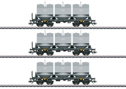 Marklin VEB Slmmp Limestone Tub Wagon Set (2) IV MN48263 HO Gauge
