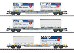 Marklin SBB Cargo Sgnss Bogie Container Wagon Set (3) VI MN47463 HO Gauge