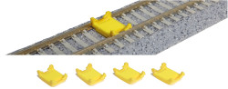 Kato Wheel Chocks Yellow 4pcs K23-330 N Gauge