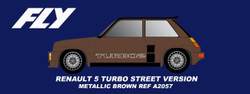 Fly Car Model Renault 5 Turbo Street Version Metallic Brown FLYA2057 1:32