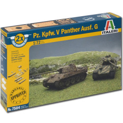 ITALERI Pz Kpfw. V Panther Ausf.G (fast assembly) 7504 1:72 Tank Model Kit