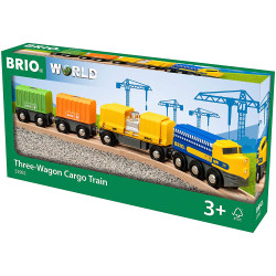 BRIO 33982 Three Wagon Cargo Train