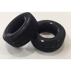 Tamiya 51589 On Road Racing Truck Tires/Tyres (2 Pcs.) (MAN Hahn/TT01/TT02)