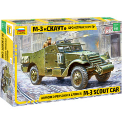 ZVEZDA 3519 M3 Scout Car Military Model Kit 1:35