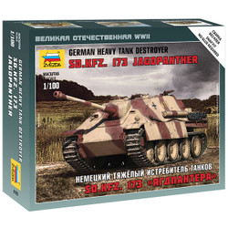 ZVEZDA 6183 Jagdpanther German Heavy Tank Des 1:100 Military Model Kit