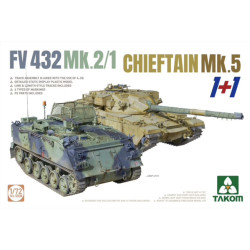 Takom 5008 Chieftain Mk.5 & FV 432 Mk.2/1 Tank 1:72 Plastic Model Tank Kit