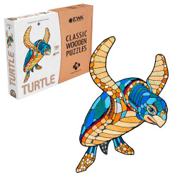 Eco Wood Art - Turtle Wooden Puzzle 150pcs - Card Box