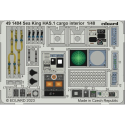 Eduard Westland Sea King HAS.1 Cargo Interior 1:48 Etch Set for Airfix A11006
