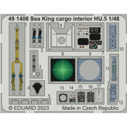 Eduard Westland Sea King HU.5 Cargo Interior 1:48 Etch Set for Airfix A11006