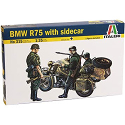 ITALERI 315 BMW R75 with Side Car 1:35 Military Vehicle Model Kit