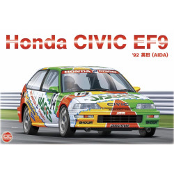 Nunu Honda Civic EF9 '92 AIDA JACCS 1:24 Plastic Car Model Kit 24021