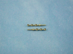 Radio Active 3 Hole Stanchion, Brass 10mm (Pk10) RMA66310