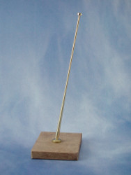Radio Active Angled Flagstaff Complete (Brass)(Pk2) RMA62033