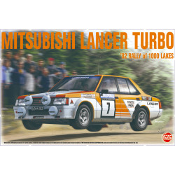 NUNU Mitsubishi Lancer Turbo 1000 Lakes 1982 1:24 Plastic Model Kit 24018