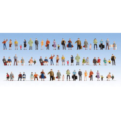 NOCH People (60) Mega Economy Hobby Figure Set HO Gauge Scenics 18401