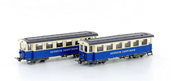 Hobbytrain 43107  Zugspitzbahn Coach Set (2) V HO