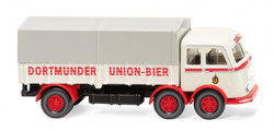 Wiking MB LP 333 Flatbed Truck Dortmunder Union-Bier 1958-61 HO Gauge Diecast Vehicle WK042903