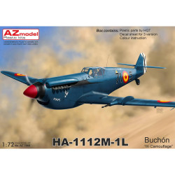 AZ Model 7668 Hispano HA-1112M-1L Buchon 1:72 Plastic Model Aircraft Kit