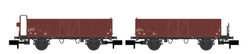 Hobbytrain 24352  SBB L6 Open Wagon Set (2) IV N Gauge