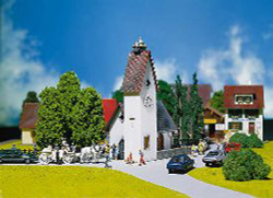 FALLER Village Church w/ Storks Nest Model Kit II HO Gauge 130236