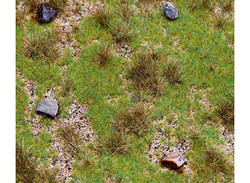 FALLER Meadow w/ Boulders Landscape Segment 210x148x10mm HO Gauge 180476