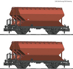 Fleischmann 830312  SBB Grain Silo Wagon Set (2) IV N Gauge