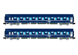 Arnold HIN4405  SNCF T2 Blue w/Logo Coach Set (2) IV N Gauge