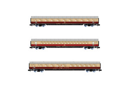 Arnold HIN4364  DB TEE Bavaria Red/Beige Coach Set (3) IV N Gauge