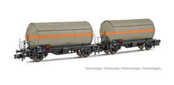 Arnold HIN6525  SNCF Algeco 2 Axle Gas Tank Wagon Set (2) IV N Gauge