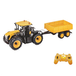 Double Eagle JCB Fastrac Tractor with Tipping Trailer 1:16 RC Toy E360-003