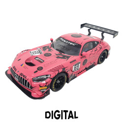 Scalextric Mercedes AMG GT3 Pink/Zenith Digital Slot Car - Unboxed