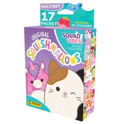 Panini Squishmallows Squad Vibes Sticker Collection Mega Multiset (17 Packs)