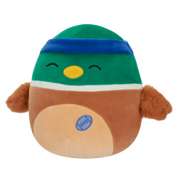 Squishmallows Avery the Mallard Duck w/Rugby Ball 7.5" Plush Soft Toy