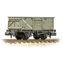 Graham Farish 377-227H BR 16T Steel Mineral Wagon with Top Flap Doors BR Grey [W] N Gauge