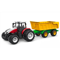 Korody RC Tractor w/Tipping Trailer 1:24 Farm Toy K-6643K