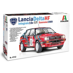 Italeri  4712 Lancia Delta HF Integrale 16V 'San Remo 1989' 1:12  Car Model Kit
