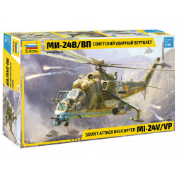 Zvezda 4823 Soviet Attack Helicopter MIL-Mi 24 V/VP 1:48 Plastic Model Kit