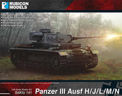 Rubicon Models 280092 Panzer III Ausf H/J/L/M/N 1:56 Plastic Model Kit