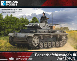 Rubicon Models 280093 Panzerbefehlswagen III Ausf E/H/J/L 1:56 Plastic Model Kit