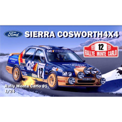DM Models K001 Ford Sierra Cosworth 4x4 Rally Montecarlo 1991 1:24 Model Kit