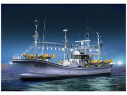 Aoshima 05030 Squid Fishing Boat 1:64 Plastic Model Ship Kit