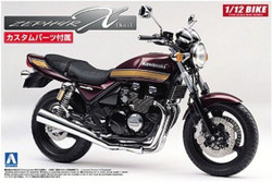 Aoshima 05168 Kawasaki Zephyrx With Custom Parts 1:12 Plastic Model Bike Kit