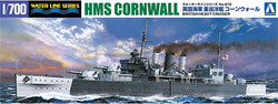 Aoshima 05674 Heavy Cruiser HMS Cornwall St Edition 1:700 Plastic Model Ship Kit