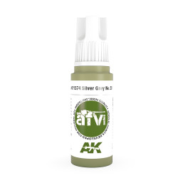 AK Interactive 11374 Silver Grey No.28 17ml AFV 3G Acrylic Model Paint