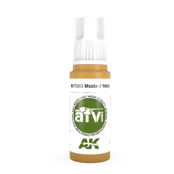 AK Interactive 11366 Mustard Yellow 17ml AFV 3G Acrylic Model Paint